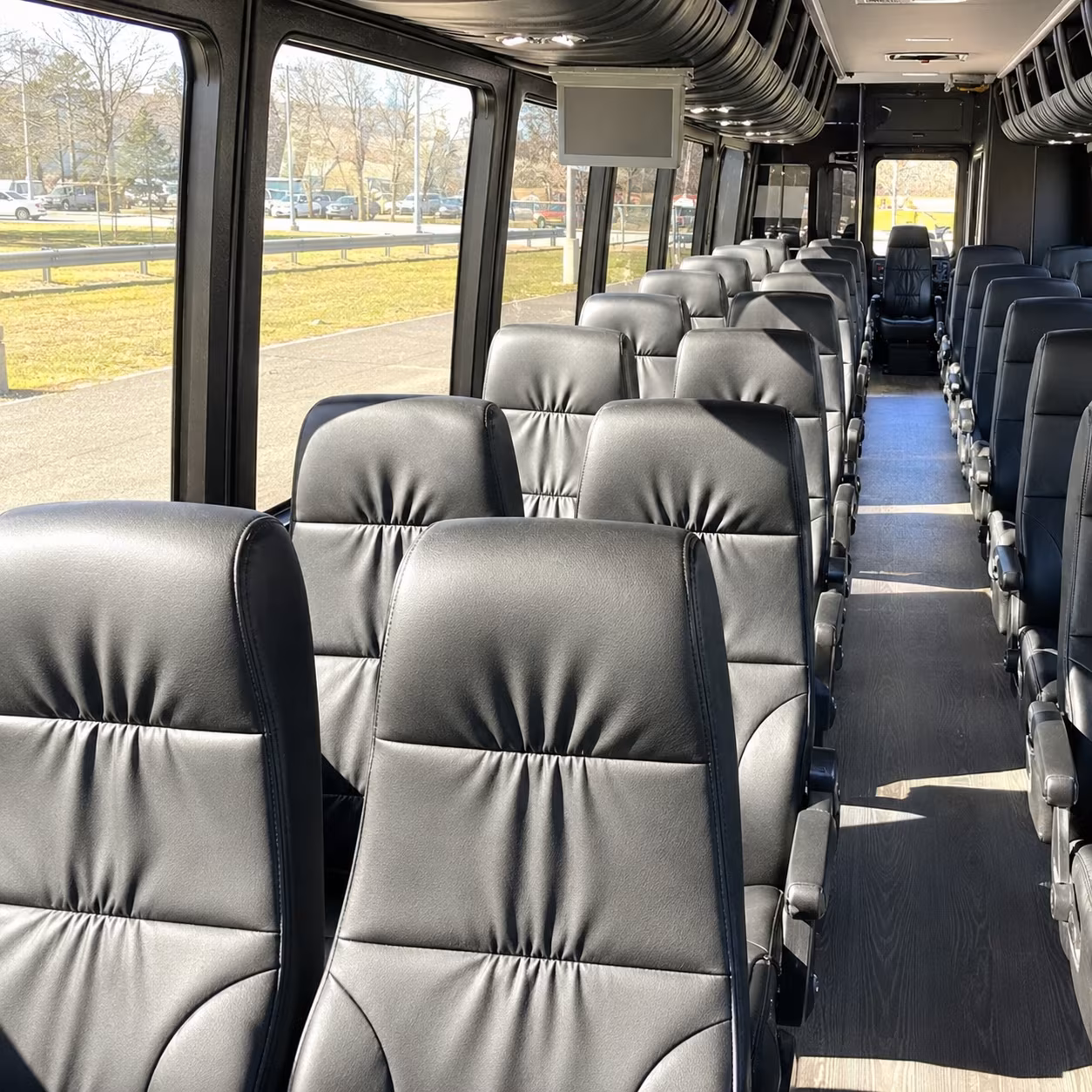 compton 35 passenger minibus interior