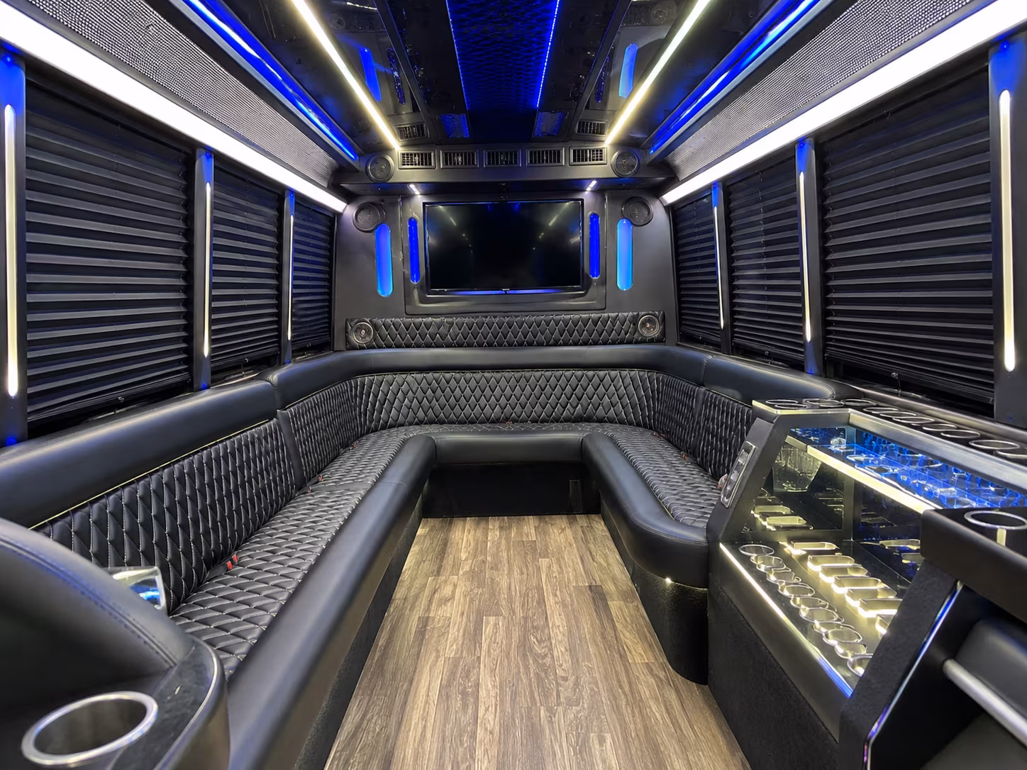 compton wedding party bus rental